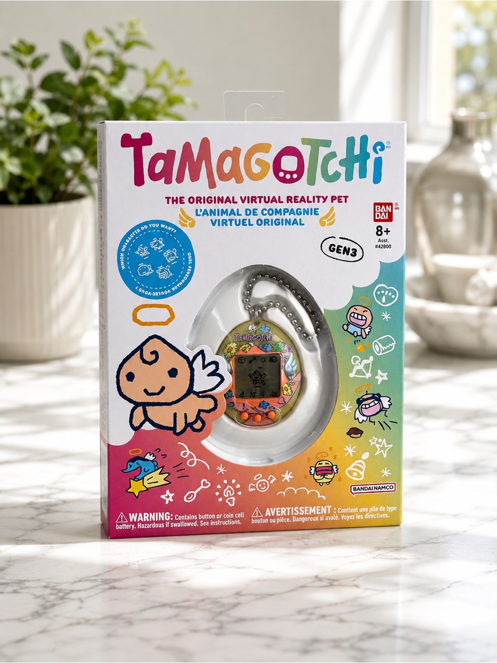 Tamagotchi Gen 3 Virtual Pet - Colorful Egg Design